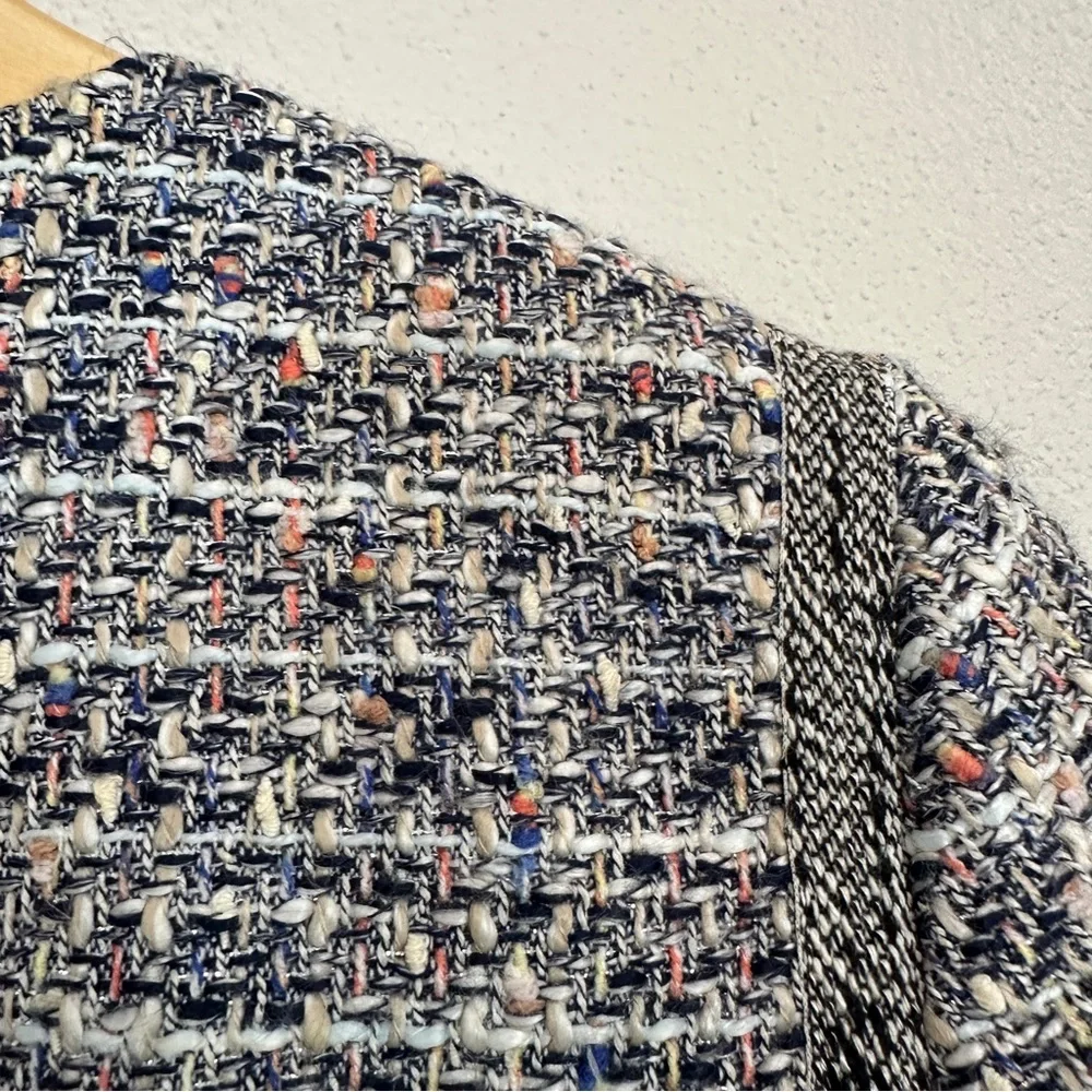 J.Crew Tweed Fringe Dress 3/4 Sleeve‎ Multicolor Women’s Sz 10 NWOT